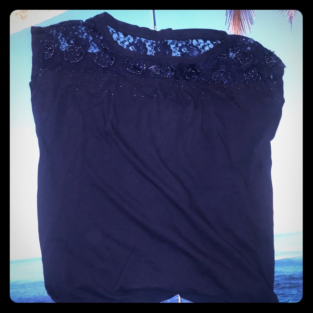 Offers Accepted! Beaded partially see thru top!